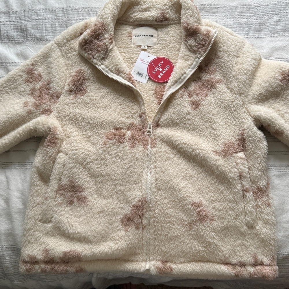 Lucky Brand Cozy Sherpa Zip-Up